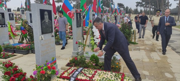 Nərimanovda şəhid Kamran Hüseynovun doğum günü qeyd olundu - FOTOLAR